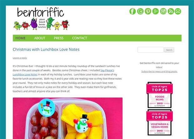 copyright: www.bentoriffic.com Bentoriffic - Website Screenshot