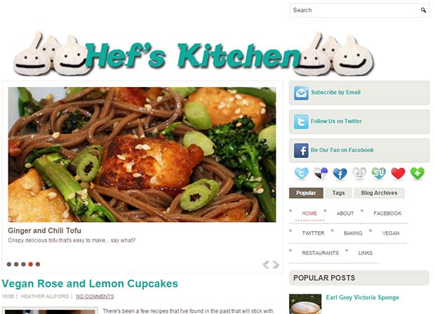 copyright: heflamprini.blogspot.co.uk Hef's Kitchen - Website Screenshot