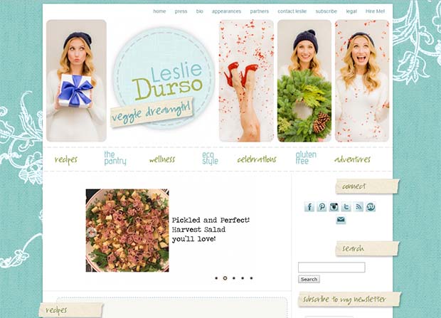 copyright: www.lesliedurso.com Leslie Durso - Website Screenshot