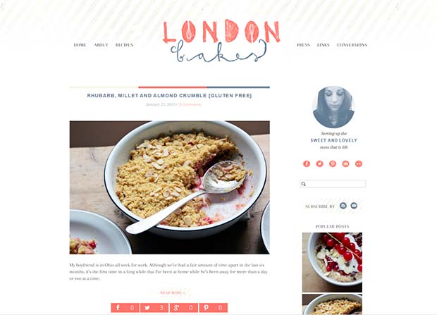 copyright: www.londonbakes.com London Bakes - Website Screenshot