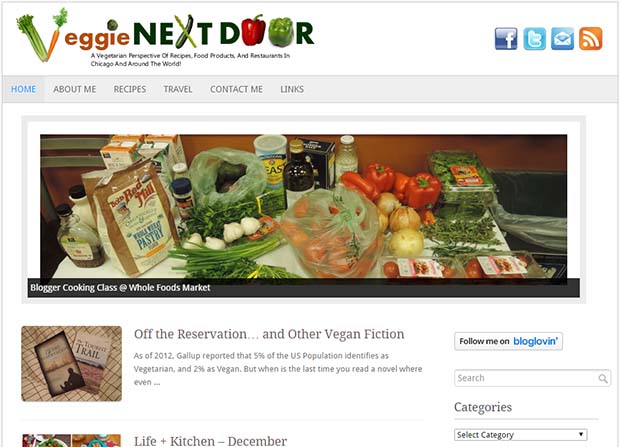 copyright: www.veggienextdoor.com Veggie Next Door - Website Screenshot