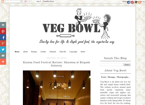 copyright: www.vegbowl.in Veg Bowl - Website Screenshot