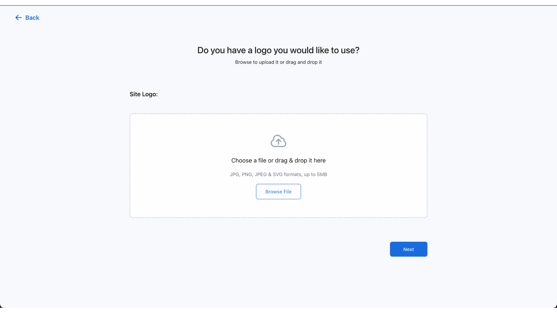 bluehost blog logo adding