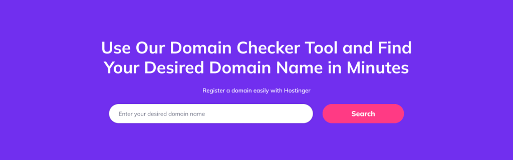 hostinger domain check