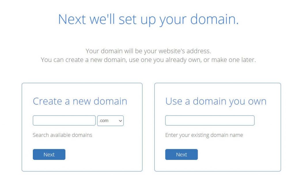 choose your domain name