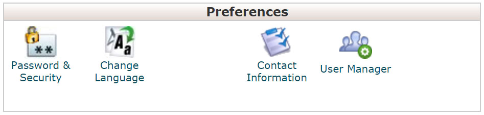 cPanel Preferences