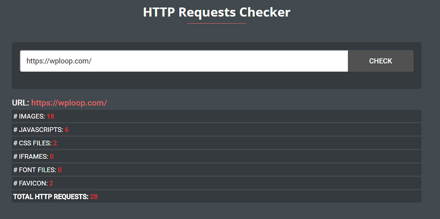 HTTP Requests Checker
