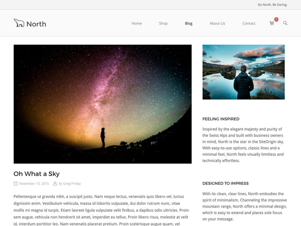 SiteOrigin North WordPress theme