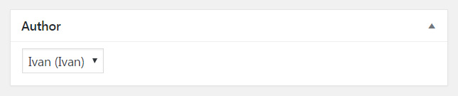 WordPress post author