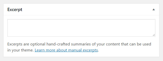 WordPress excerpt