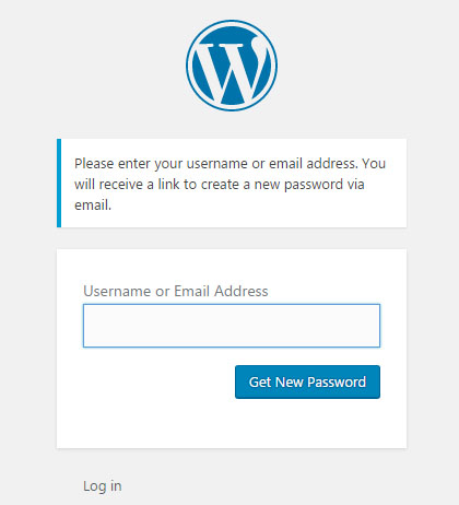 WordPress lost password