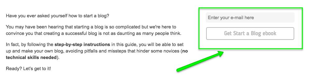 How to Start a Blog guide CTA