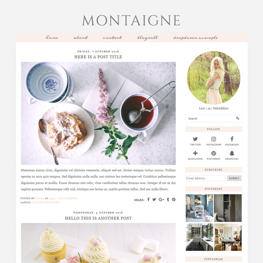 Blogger–Vorlage