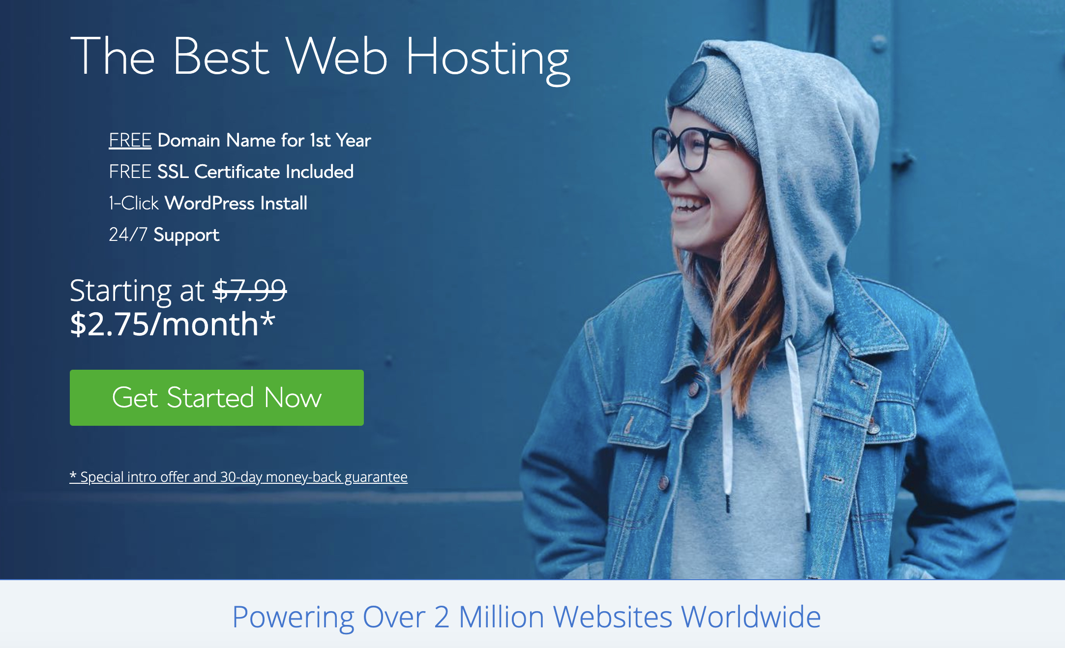 bluehost home page