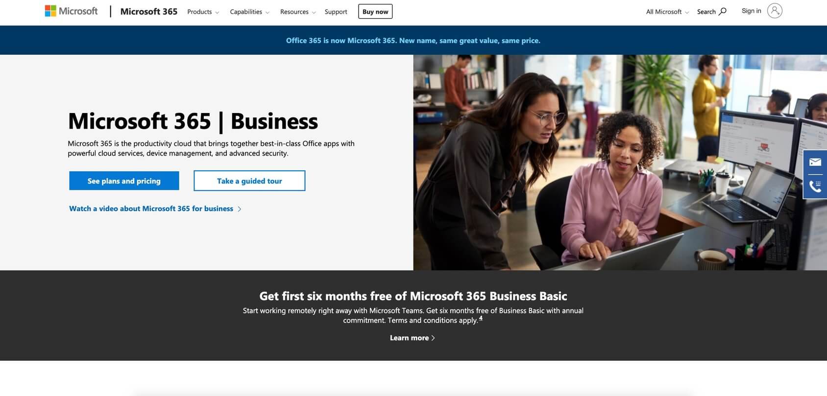 Microsoft 365 homepage