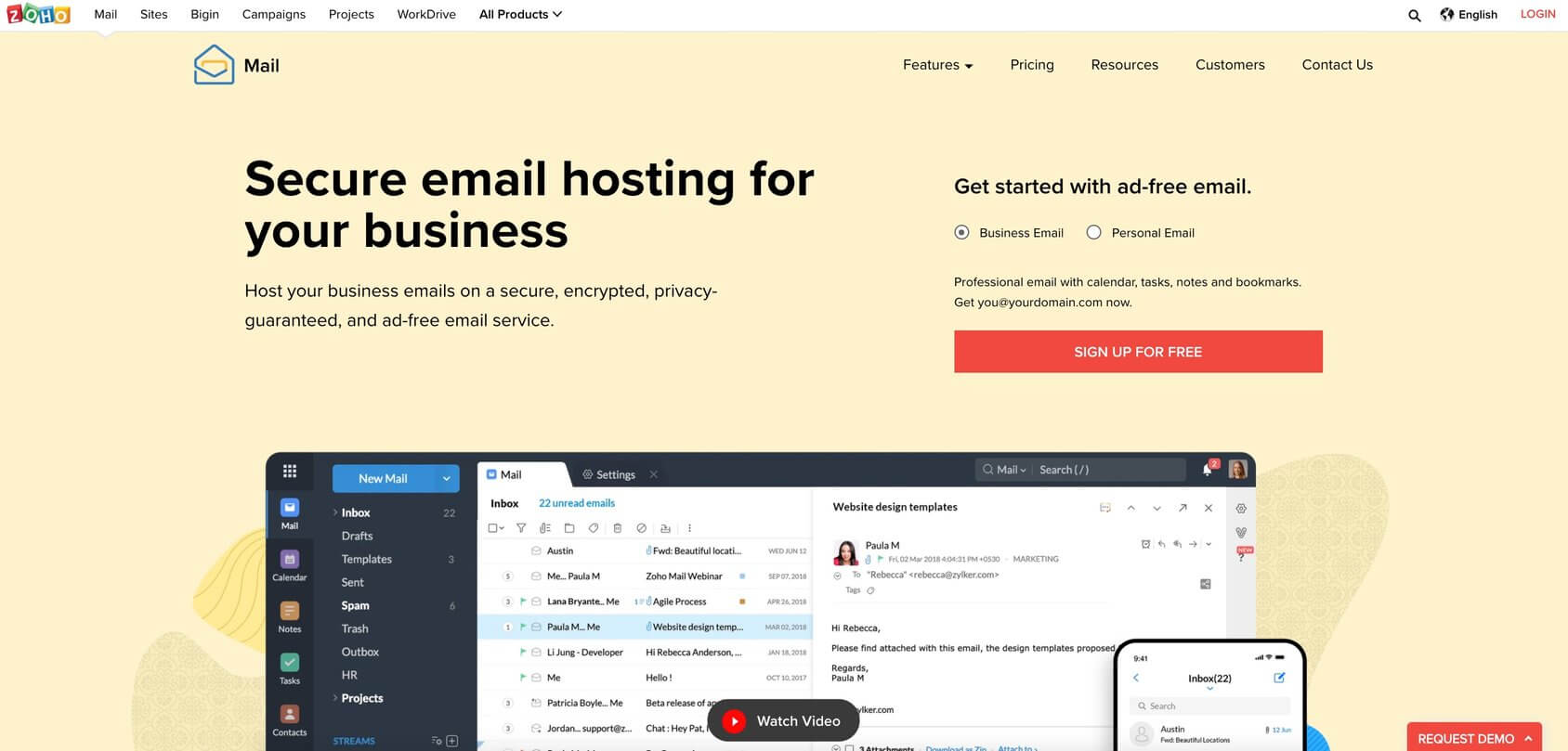 Create a Corporate Email Address » Business Emails starting at $1/month