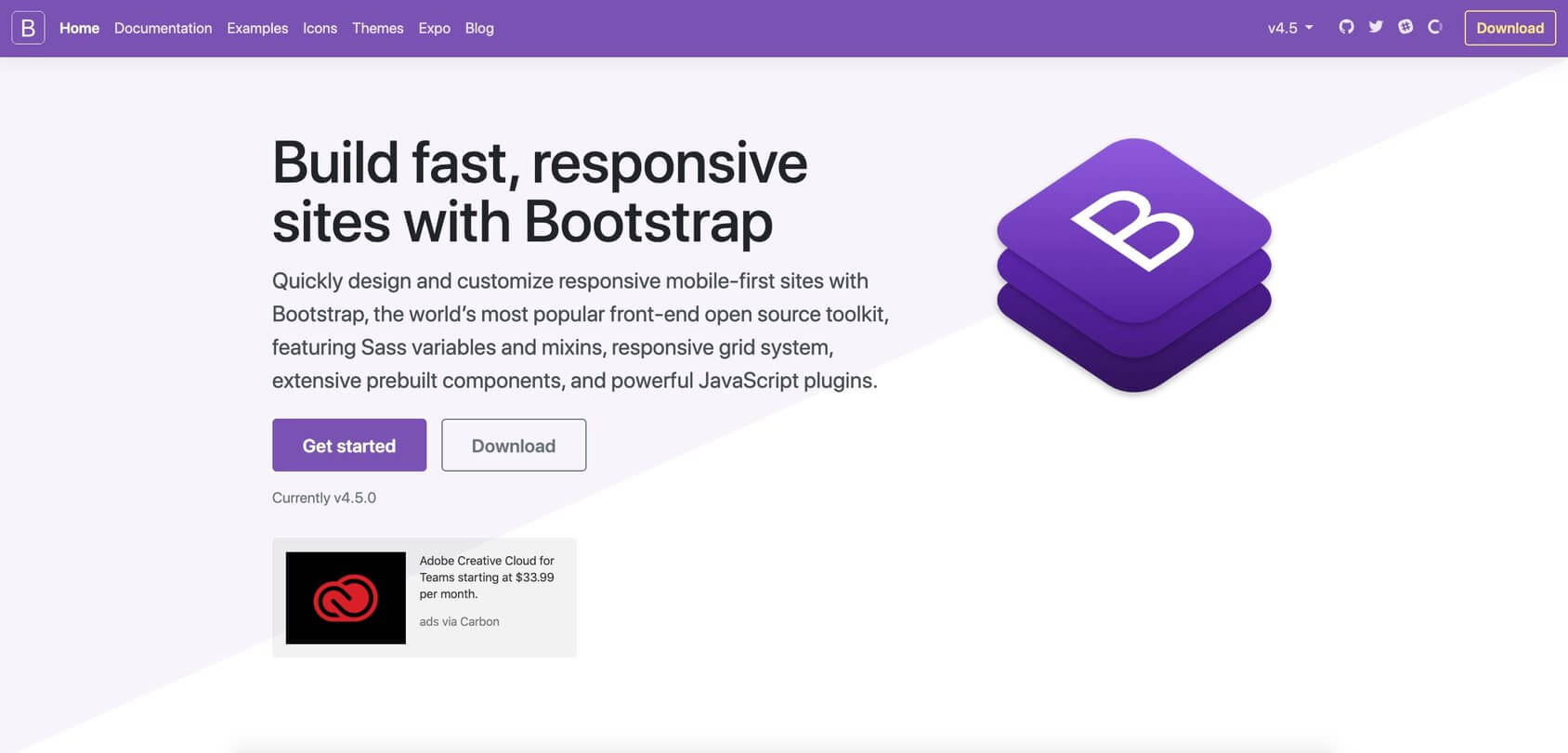 Bootstrap homepage