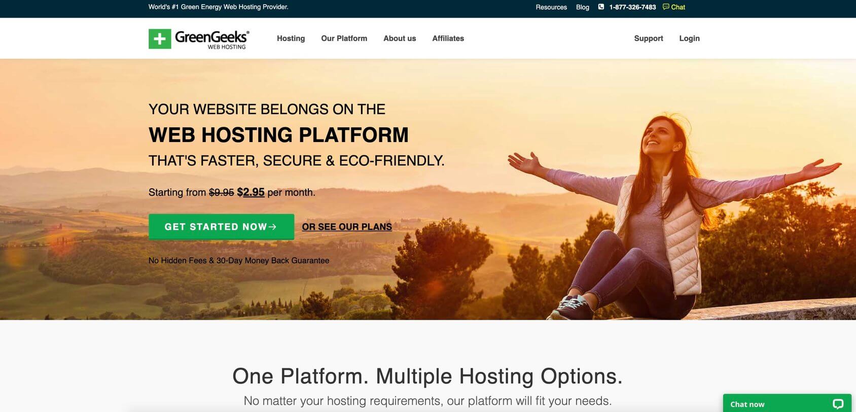 GreenGeeks home page