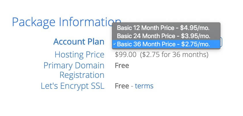 bluehost hosting plans