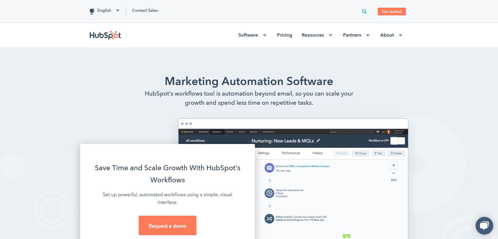 HubSpot homepage