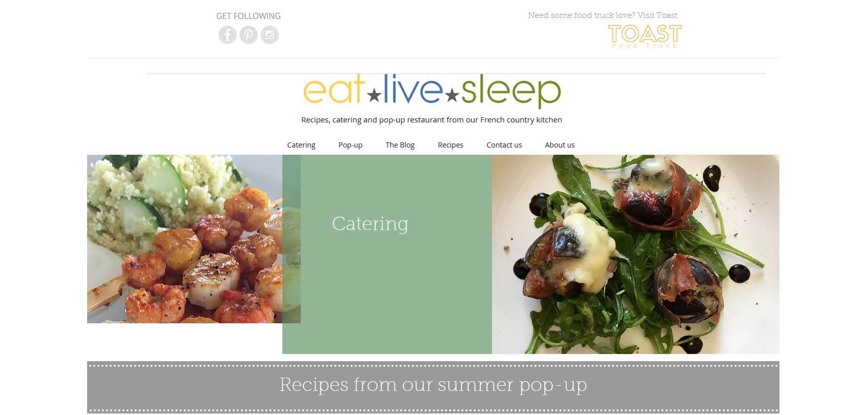 Eat Live Sleep Homepage
