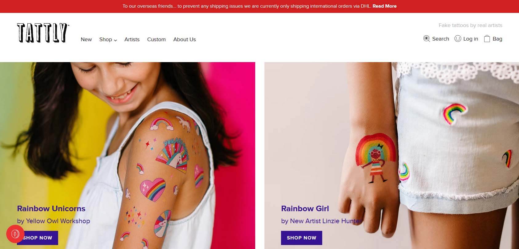 Tattly homepage