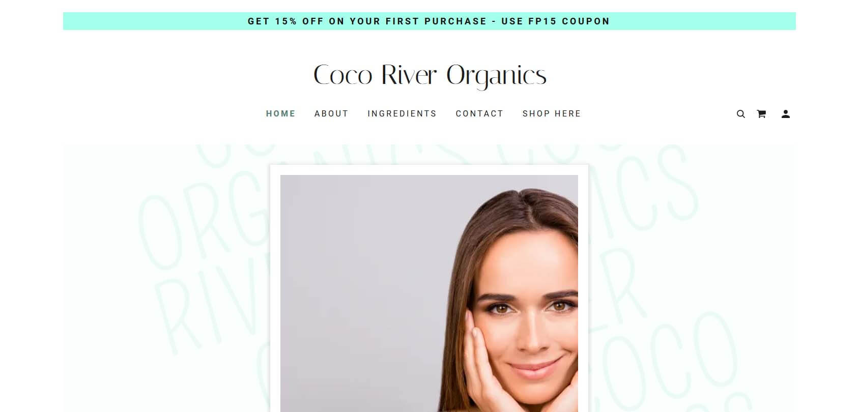 Coco River Organics Homepage