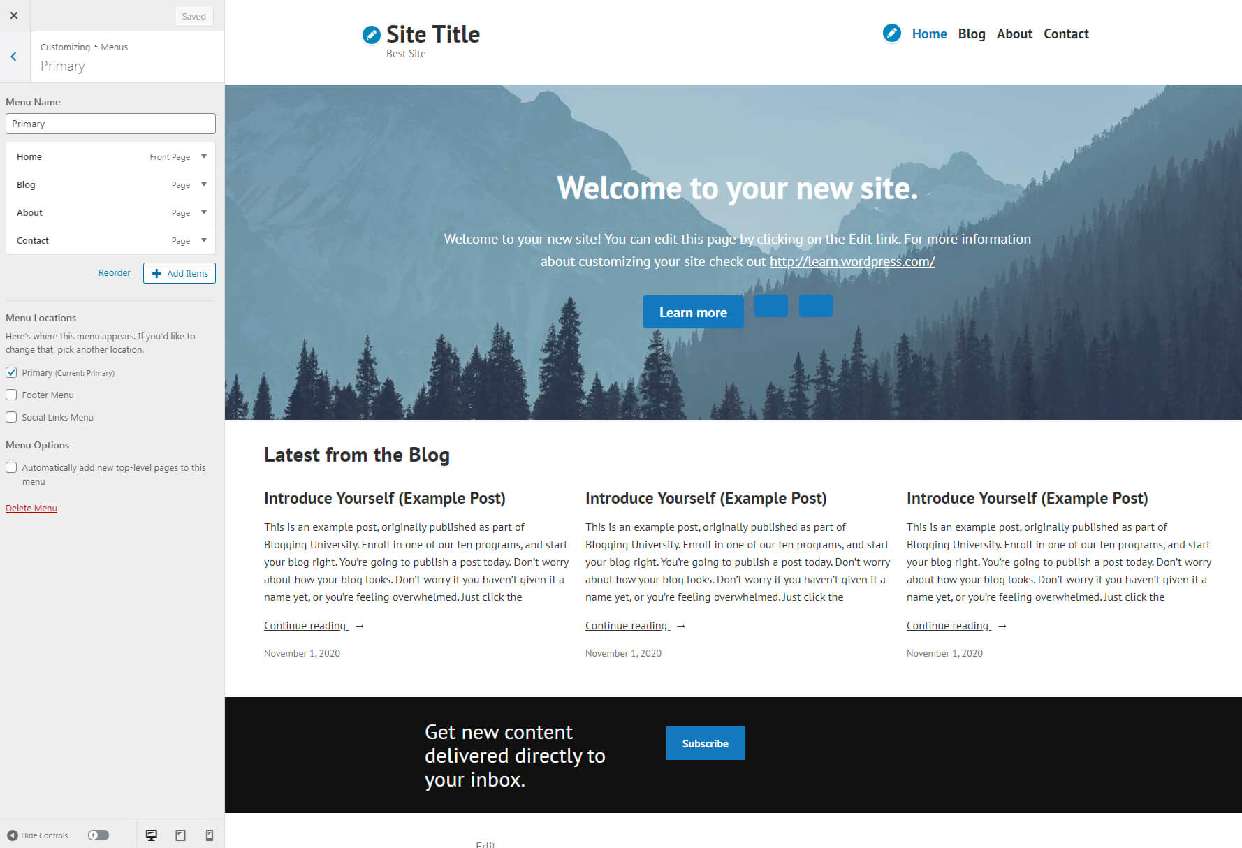 make site wordpress