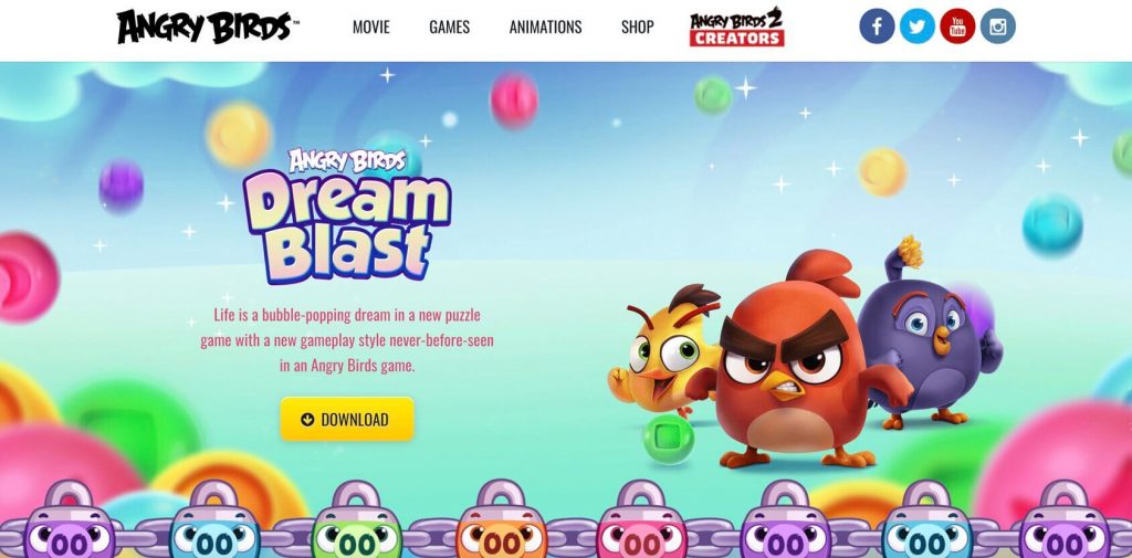 angry birds homepage