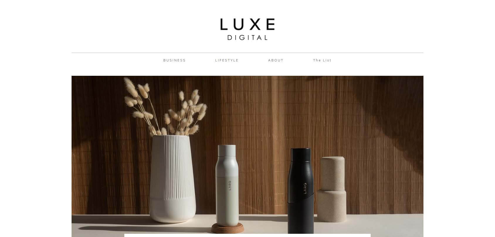 Luxe Digital Homepage