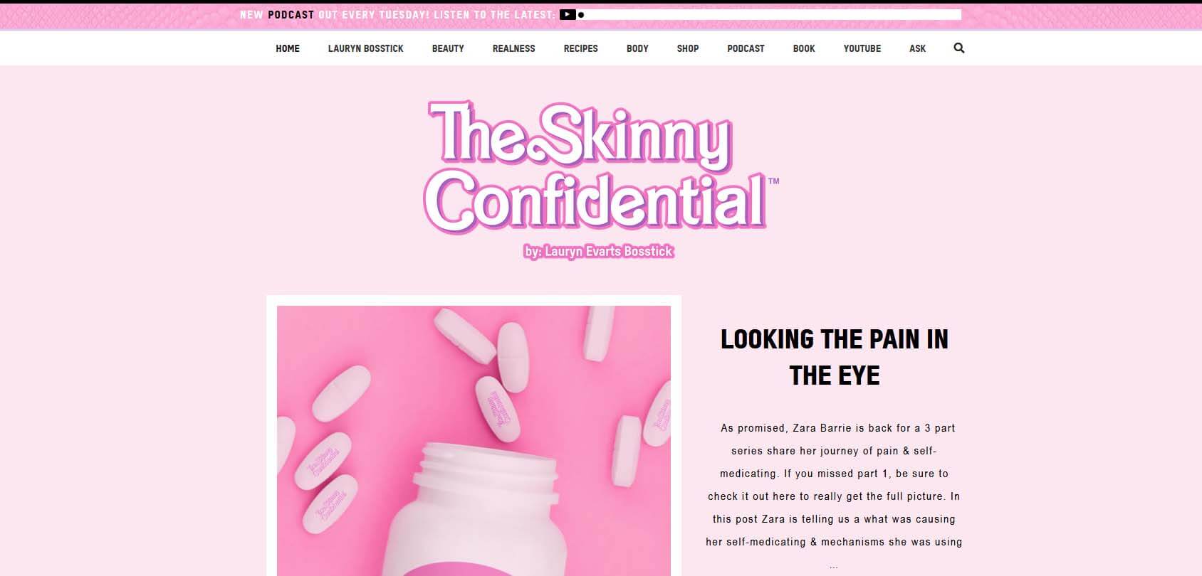 The Skinny Confidential Homepage