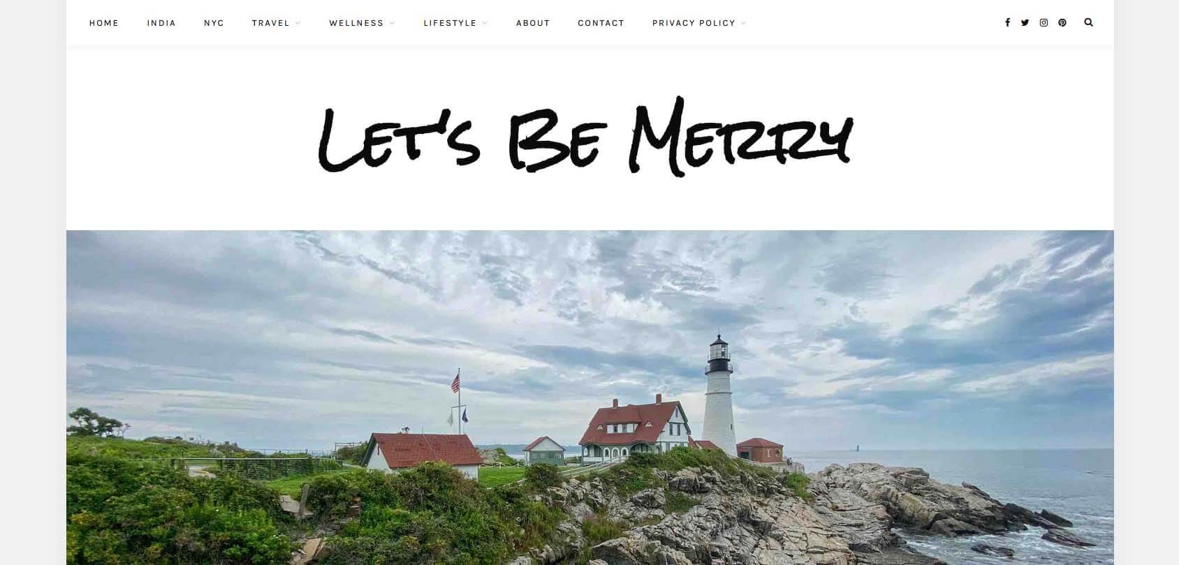 Let’s Be Merry Homepage