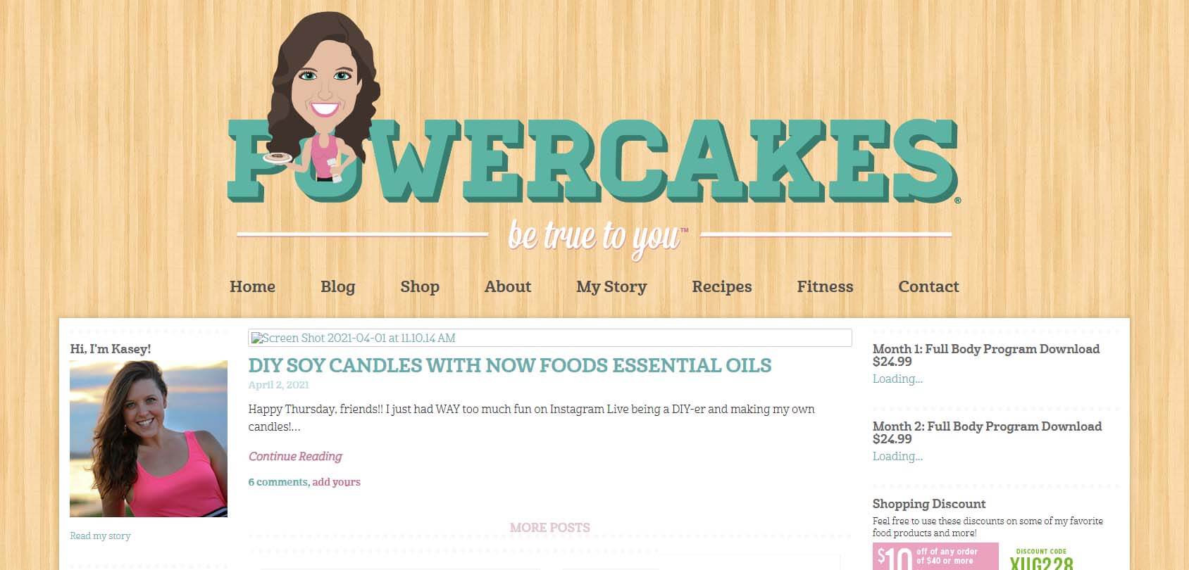 Powercakes Homepage