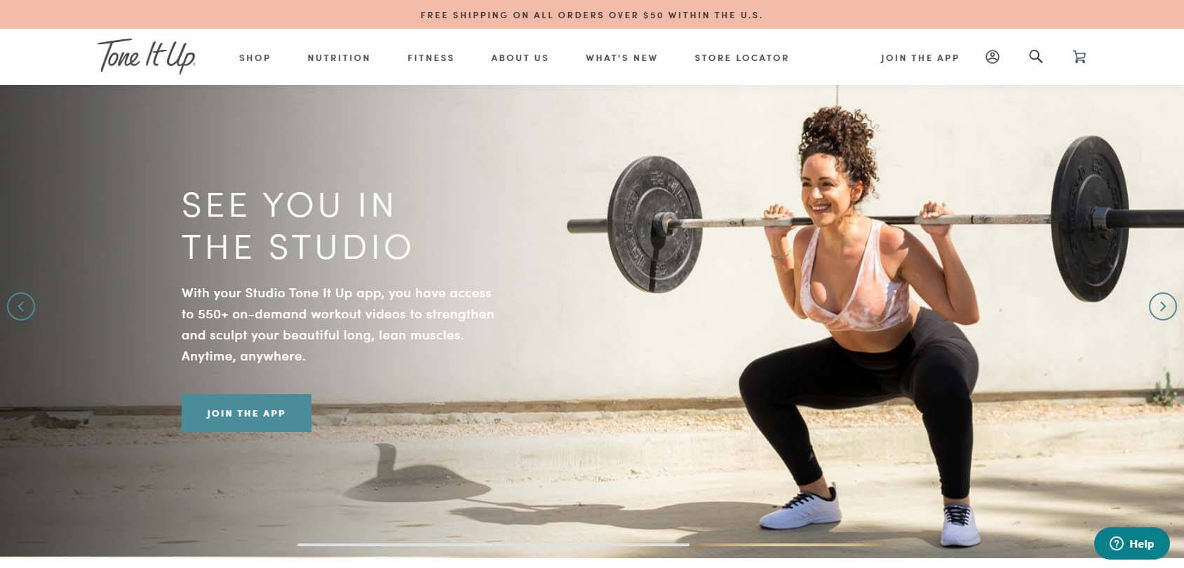 Tone It Up Homepage