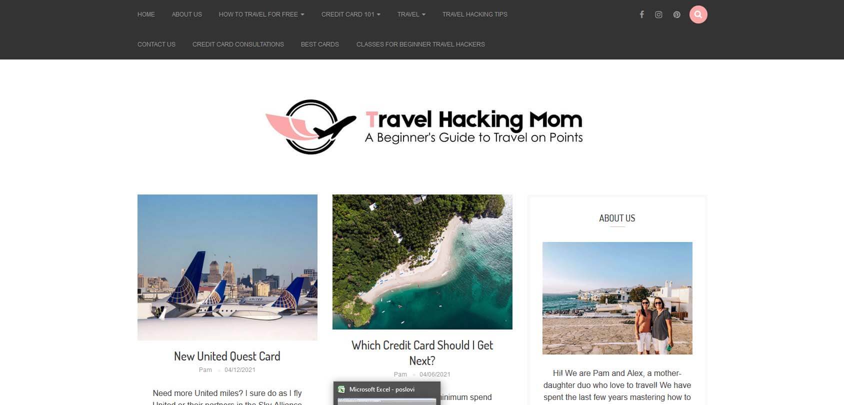 Travel Hacking Mom Homepage