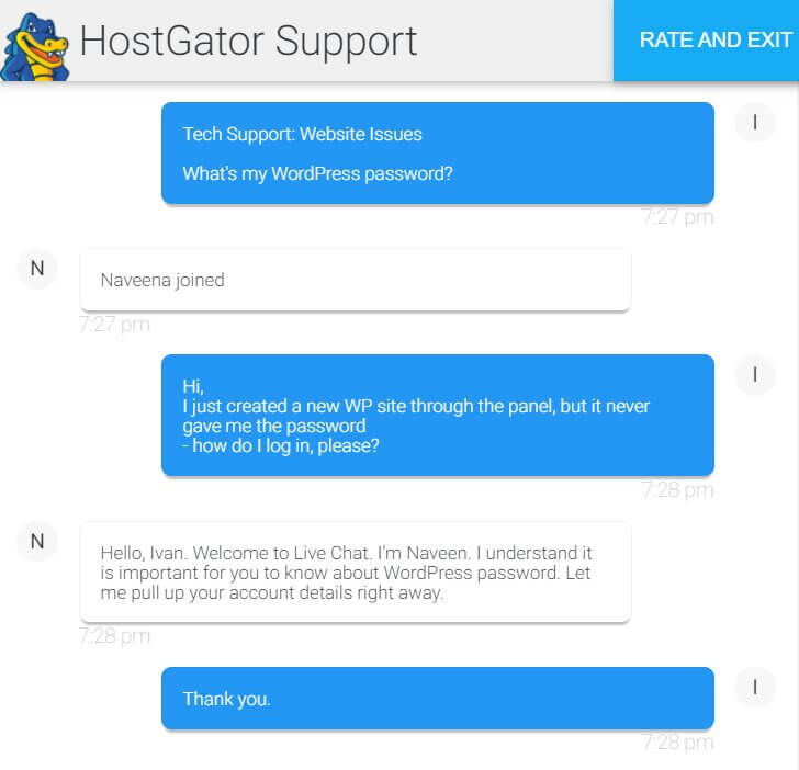 hostgator support