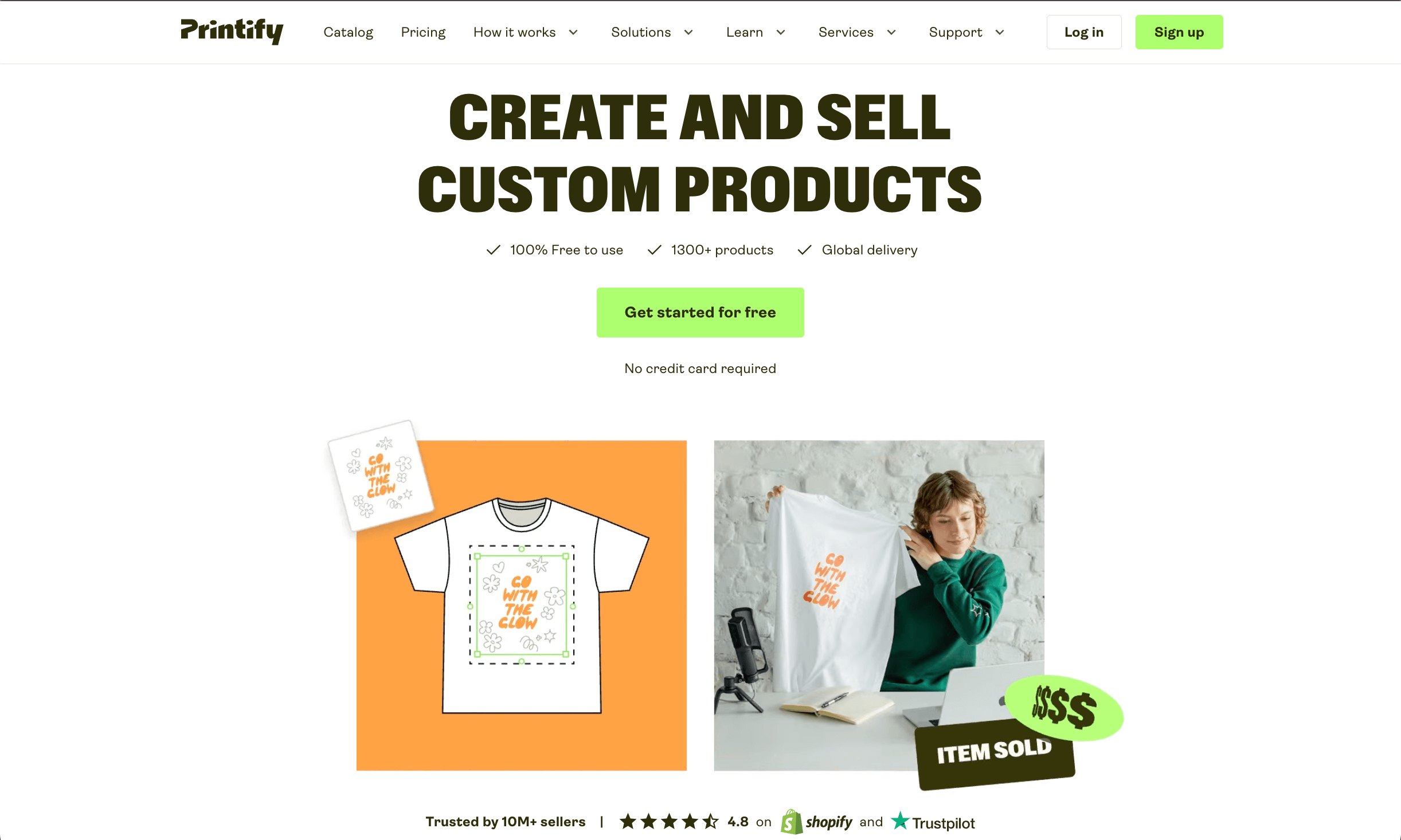 printify homepage