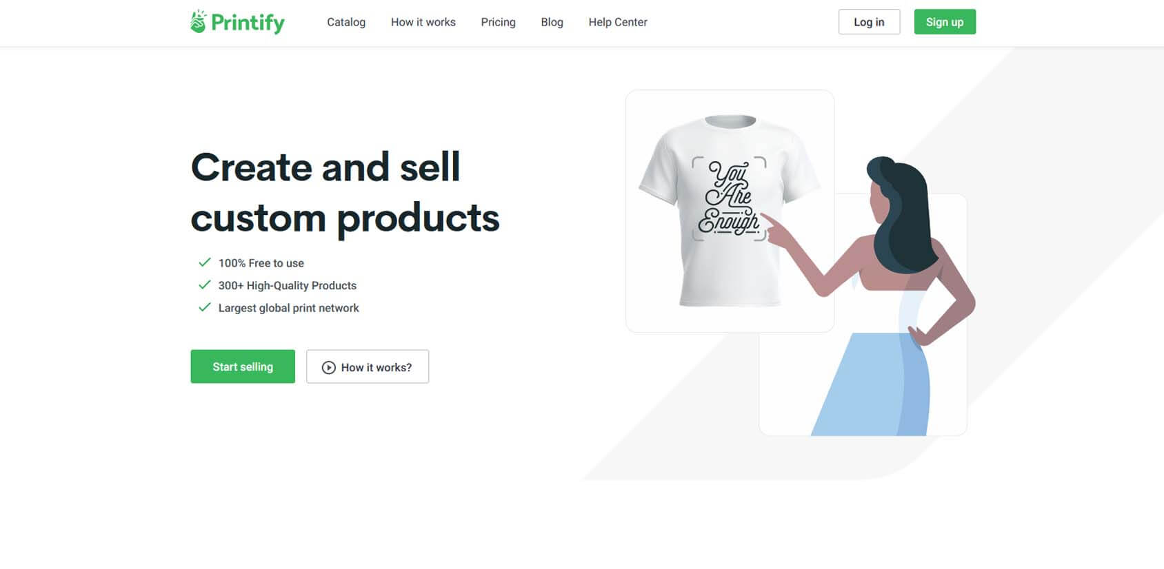 Create and sell print on demand merchandise