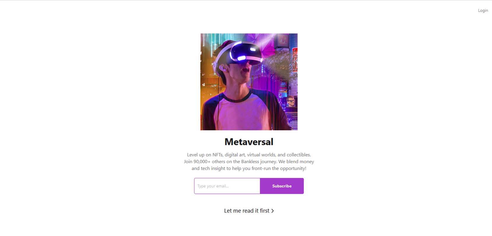 Metaversal Homepage