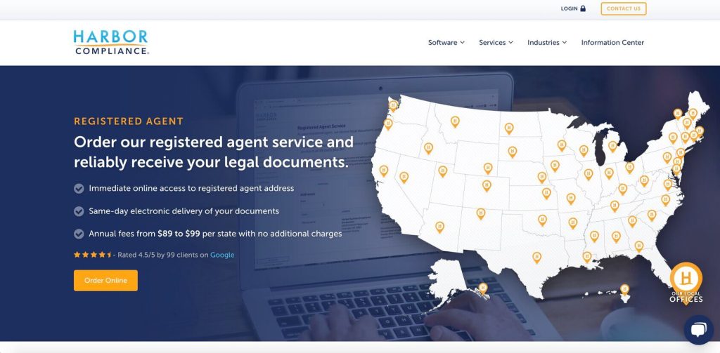 harborcompliance registered agents