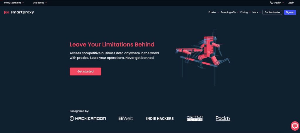 smartproxy homepage