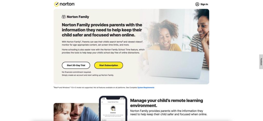 norton homepage