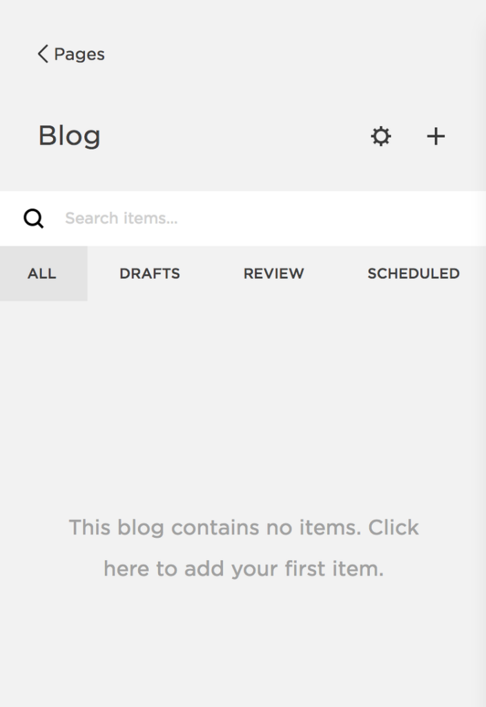 add a new blog post squarespace