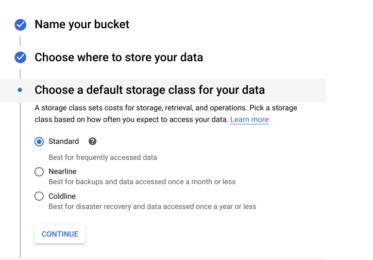 Google Cloud Classify your data storage
