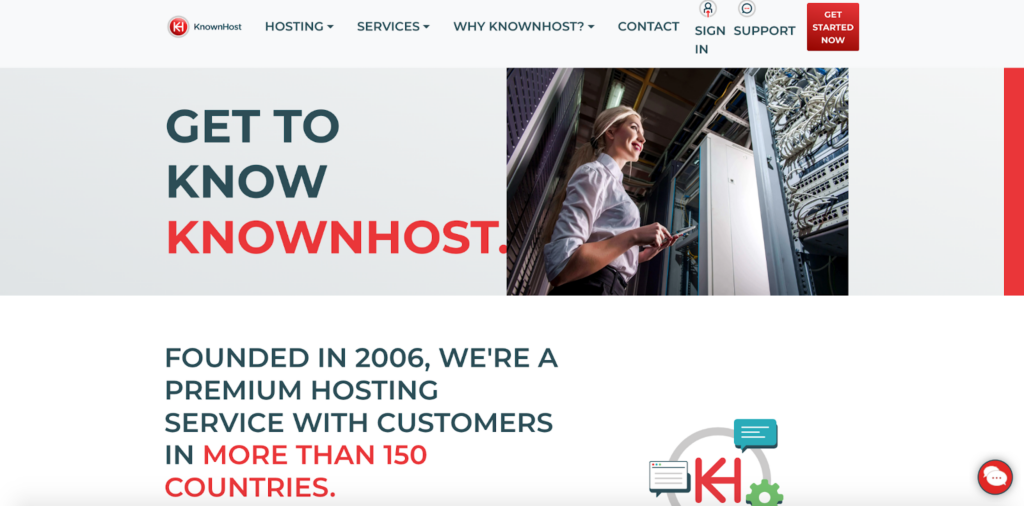 knownhost homepage
