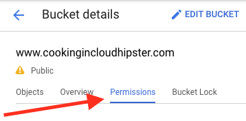 Google Cloud bucket-level permission