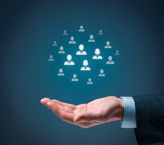 man showcasing his audience