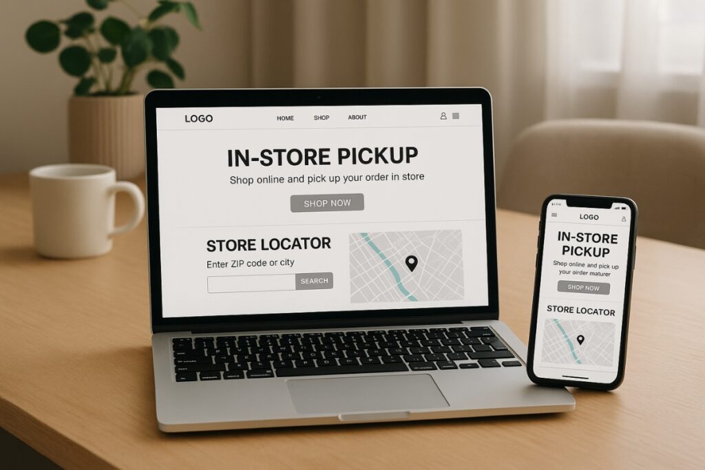 Local SEO for eCommerce stores made easy E-commerce website with local store locator and pickup options