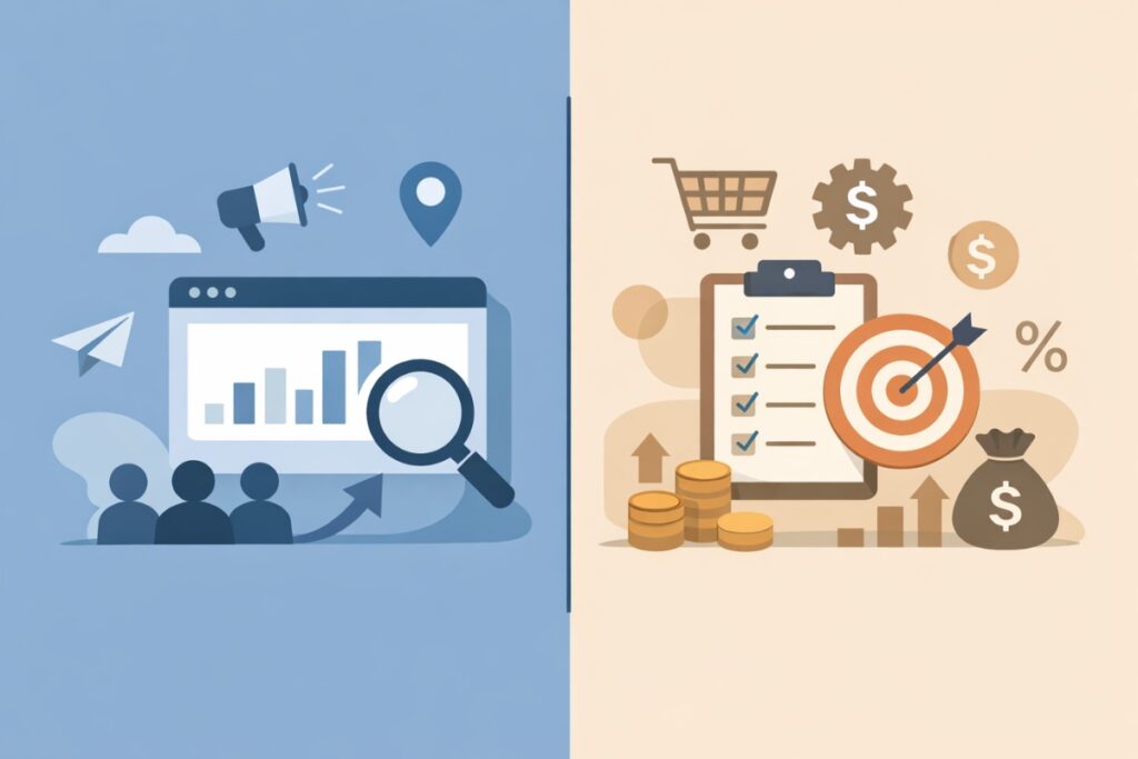 Comparing traffic content and monetization content