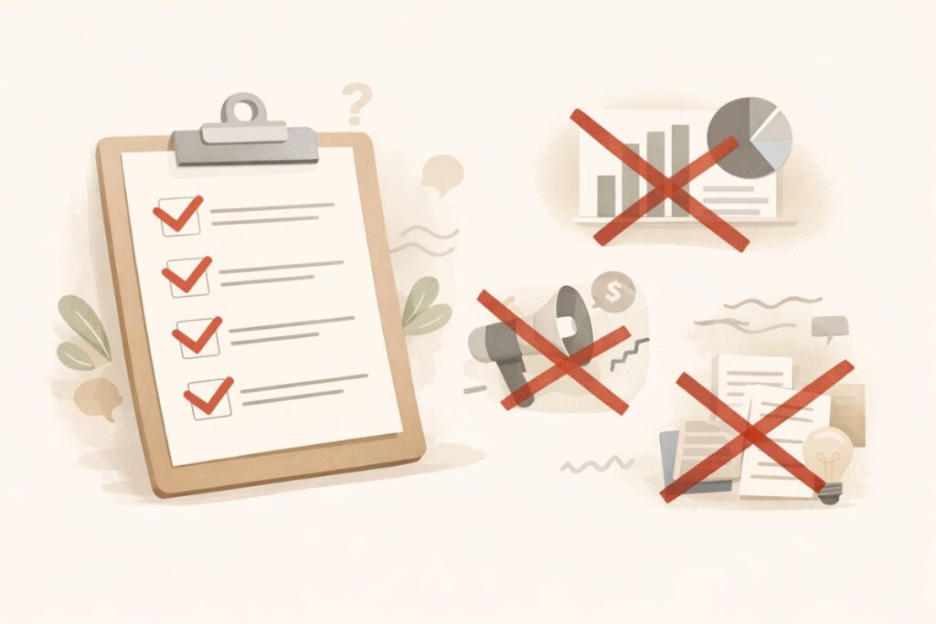 Illustration highlighting common blog monetization mistakes and misaligned content strategies.